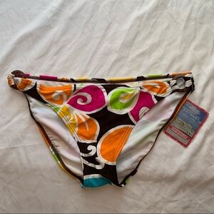NWT Arizona Jean Company Multicolor Bikini Bottom